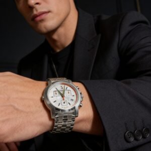 Relógio Bulova Cronógrafo Masculino Wb30748q Aço Inox