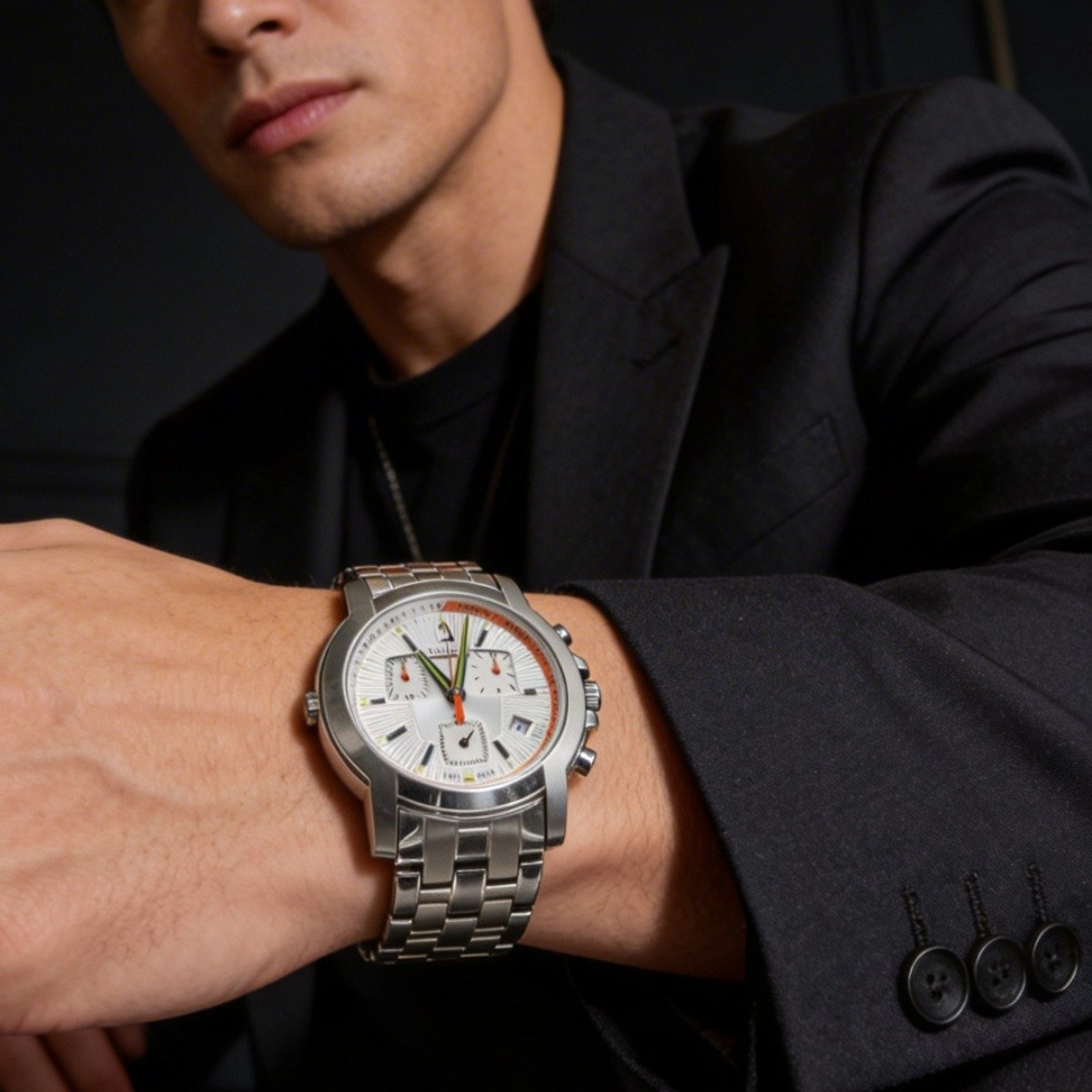Relógio Bulova Cronógrafo Masculino Wb30748q Aço Inox