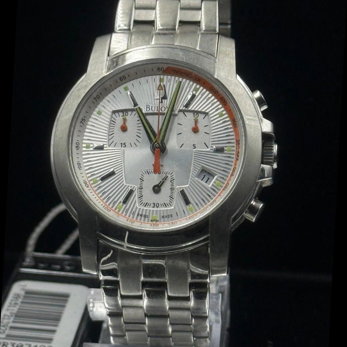 Relógio Bulova Cronógrafo Masculino Wb30748q Aço Inox - Imagem 2
