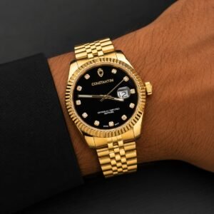 Relógio Constantim Diamond Sapphire ZW20216U Gold Black