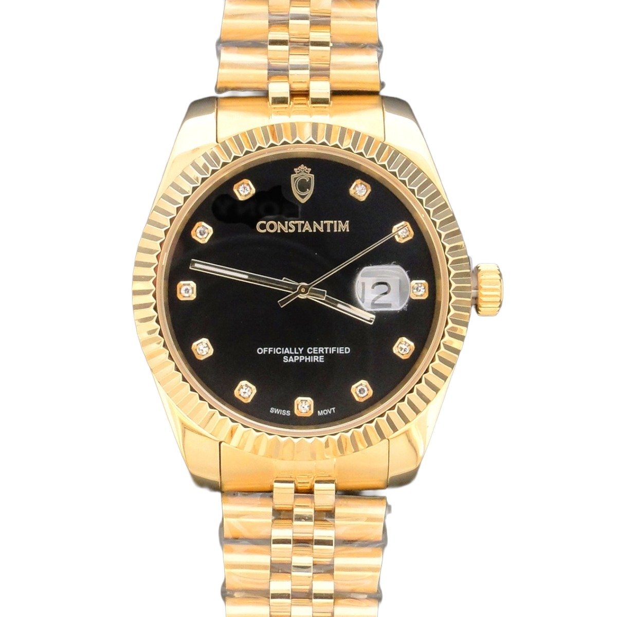 Relógio Constantim Diamond Sapphire ZW20216U Gold Black - Imagem 3