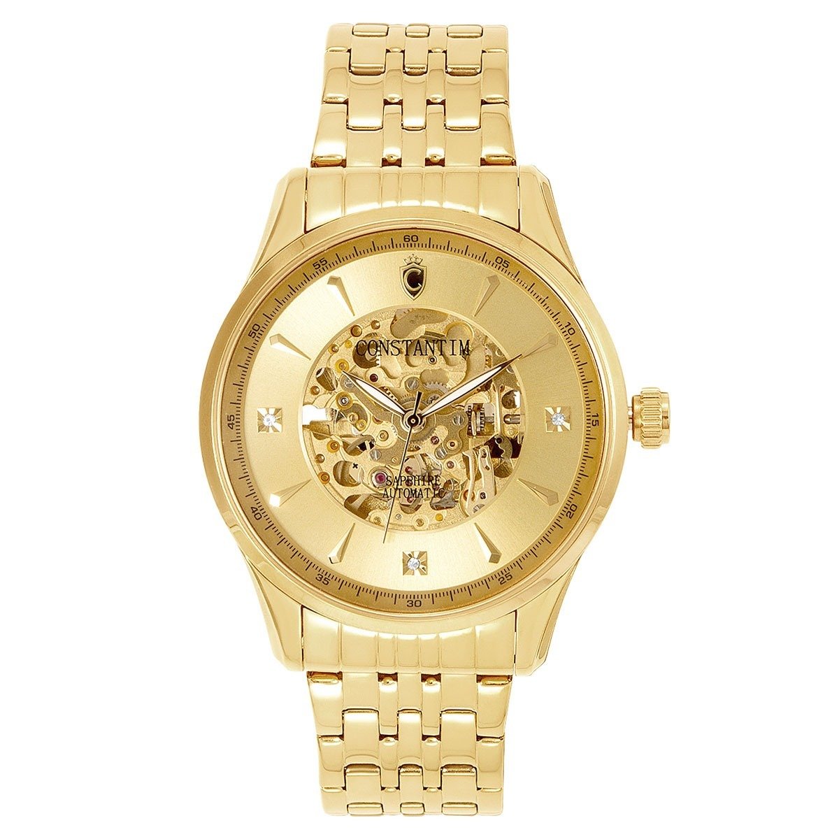 Relógio Constantim Gents Gold Automatic - Imagem 3