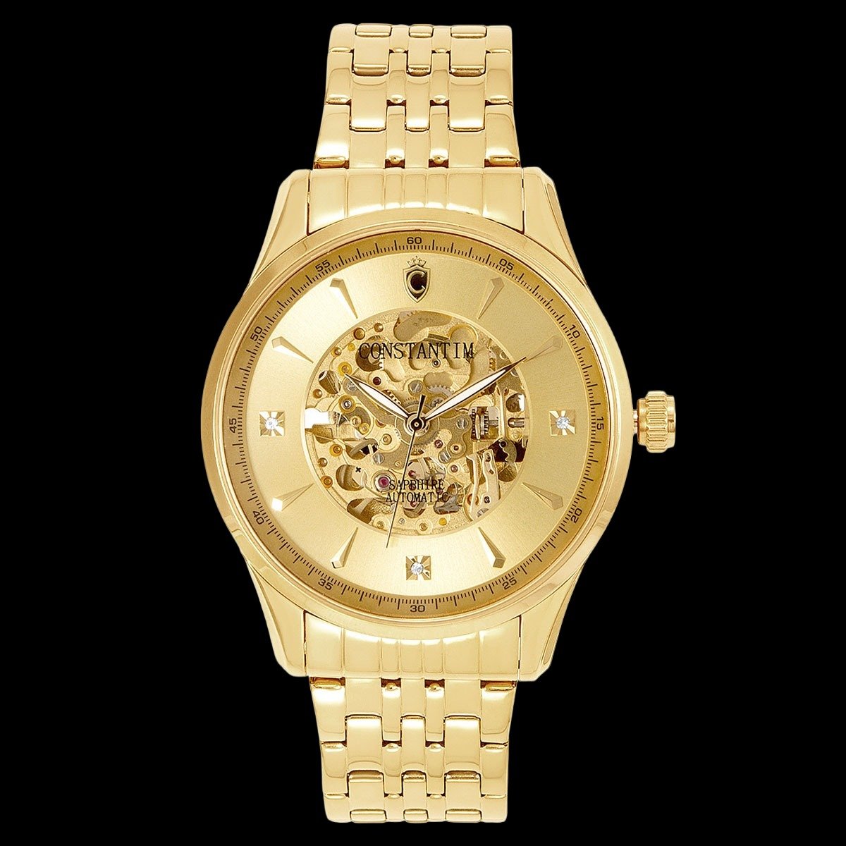 Relógio Constantim Gents Gold Automatic - Imagem 2